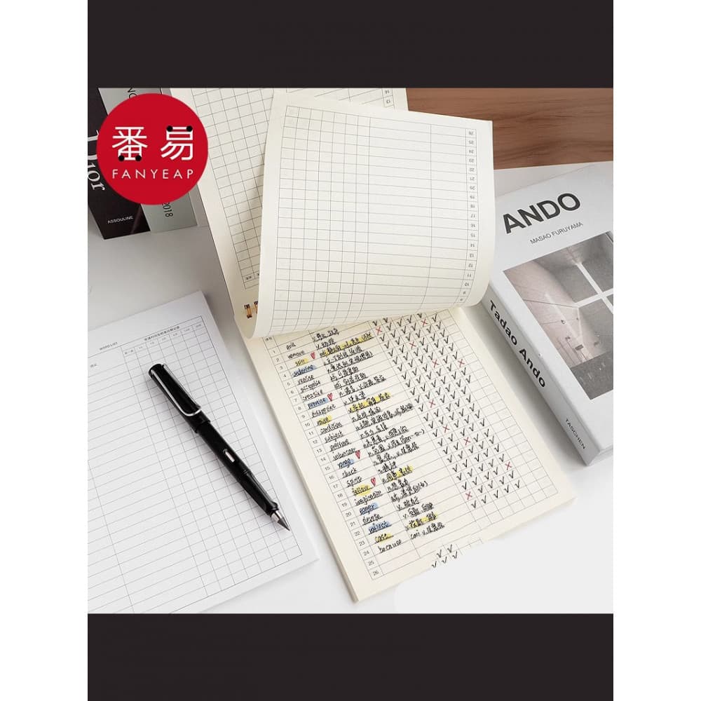 Caderno/Wordbook B1p751-Inglês Memorial Words Abin Houss Memory Curve Escola Primária
