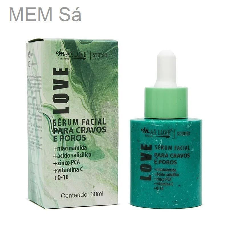 (V)✨ Sérum Facial para Cravo e Poros Max Love 30ml – Controle da Oleosidade e Limpeza ProfundaQDRF