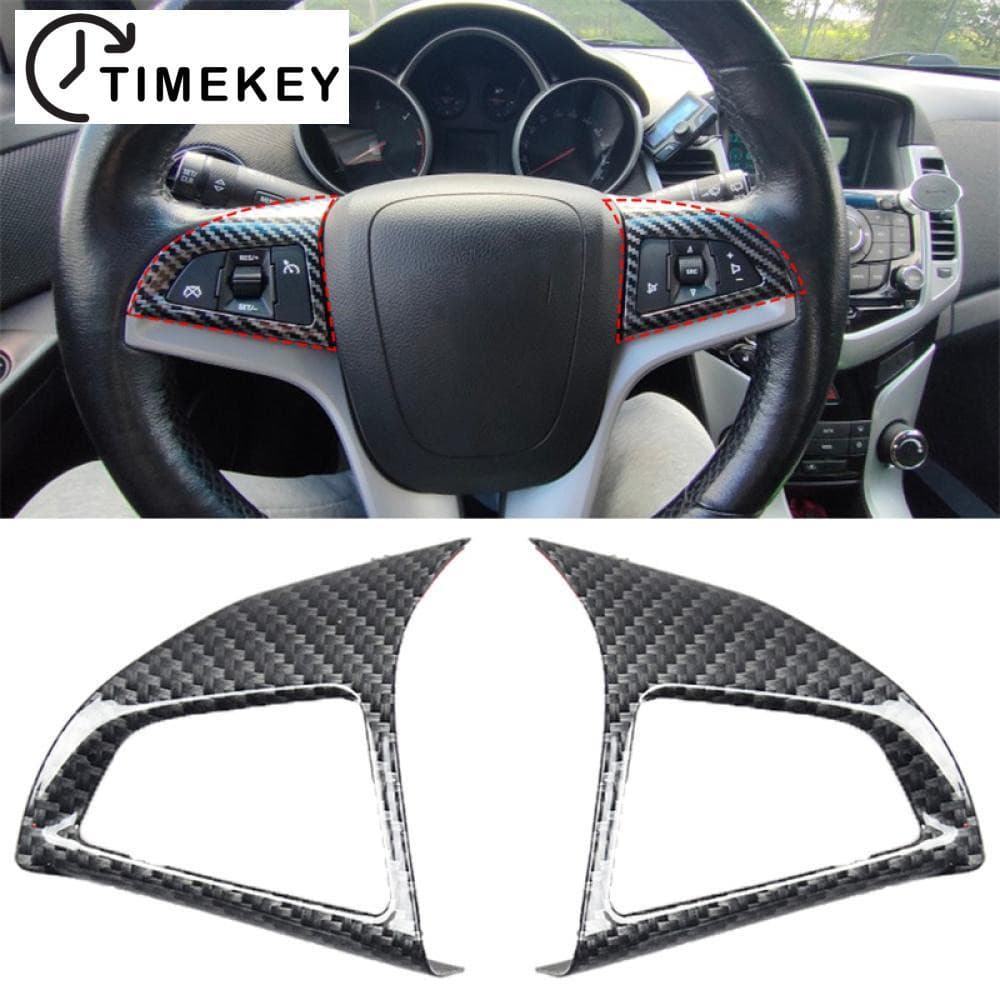 TKEY Painel De Direção Do Volante Carro Cobertura Cromado Para Chevrolet Cruze Sedan Hatchback 2009-2015 A9H3