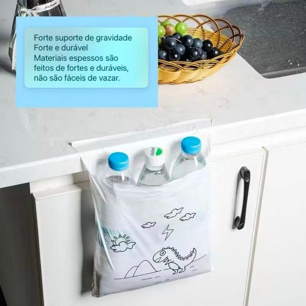 Sacos de Lixo Versáteis Portáteis | Kit 10/20/30 Unidades Resistentes - Ideal para Carro, Quarto e Cozinha