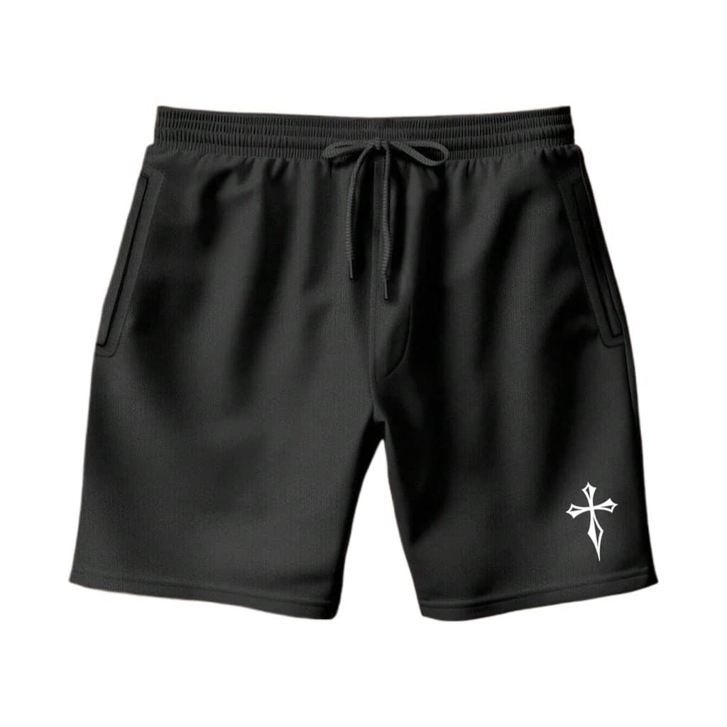 Bermuda Infantil Moletom Short Menino Juvenil Para Criança Bermuda Moletinho Estampa Cruz Tam 2 a 16