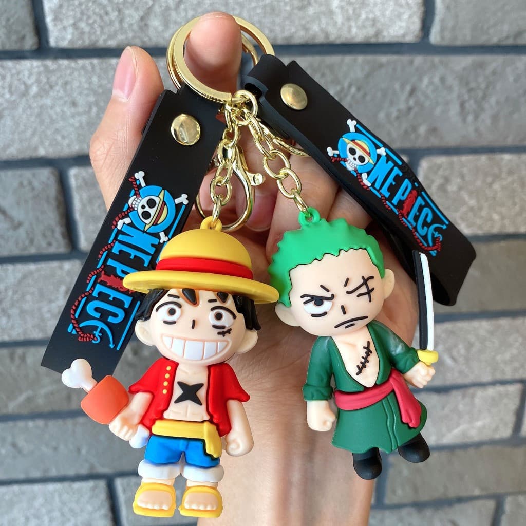 Chaveiro One Piece Luffy Ace Zoro, Boneco Anime, Pingente, Lembrancinha de Festa,Presente de Feriado