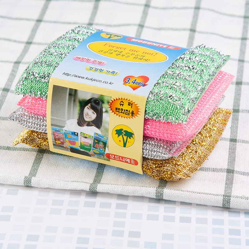 Esponja de cozinha importada da coreia do sul, fio de aço, pano Super absorvente, esponja de limpeza, esfregão, toalha d