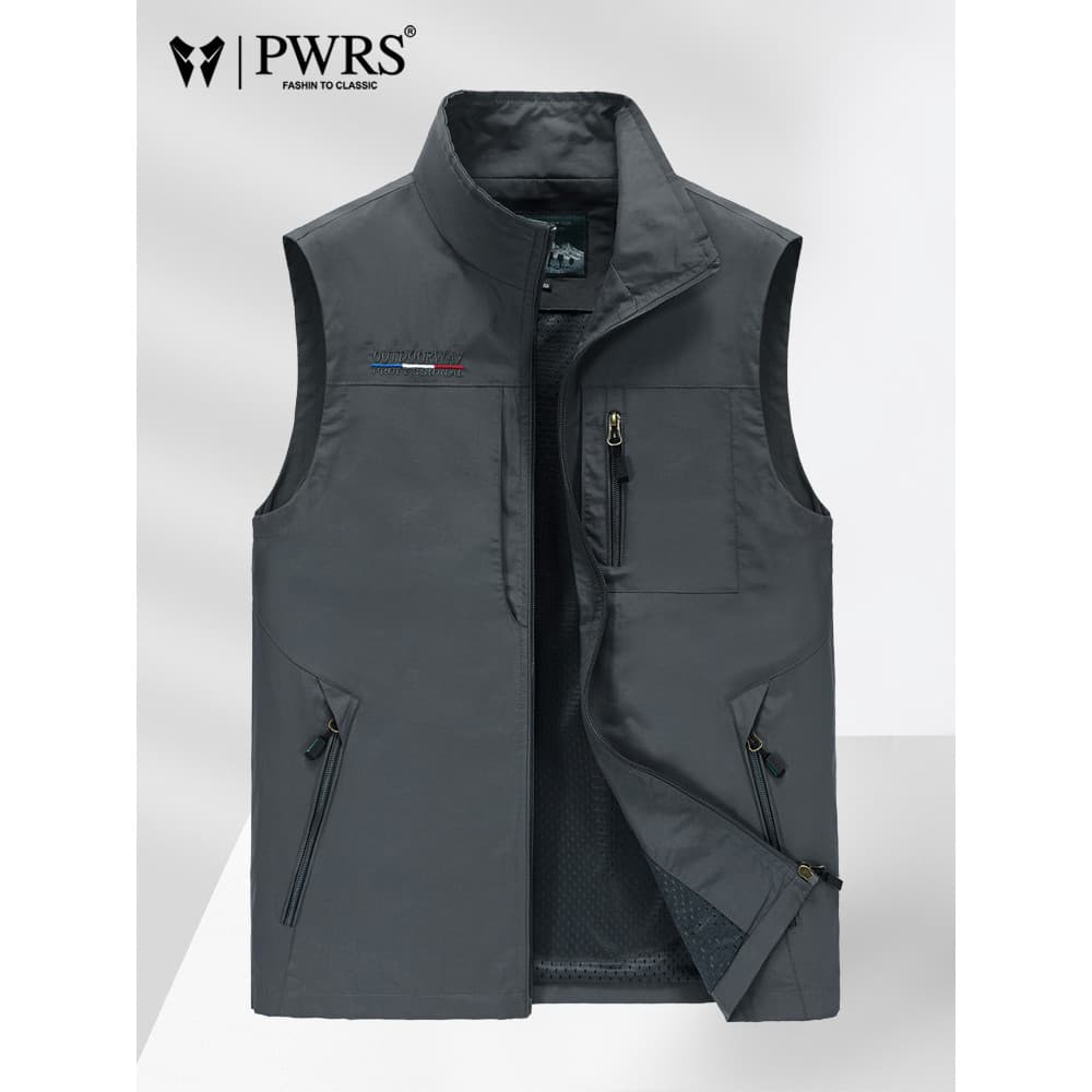 Colete masculino outono inverno novo estilo ao ar livre velo Casual colete quente de meia-idade idosos ferramentas fotog