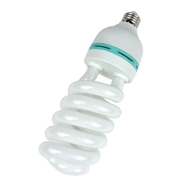 Lâmpada economizadora de energia de 135W, base de rosca completa, lâmpada fotográfica 110V 220V, temperatura de cor 5500