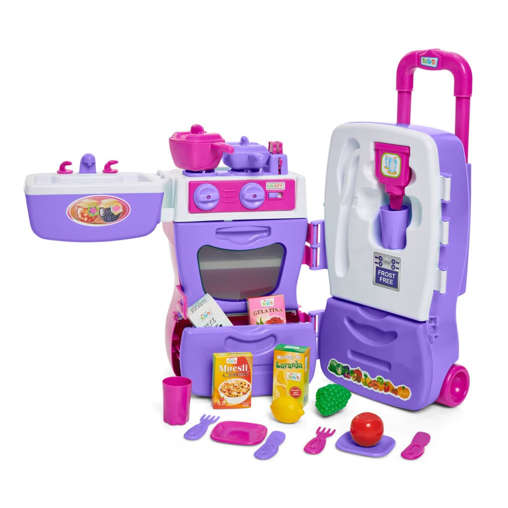 Cozinha Infantil Mobility Chef Maleta Rosa 0304 Tateti