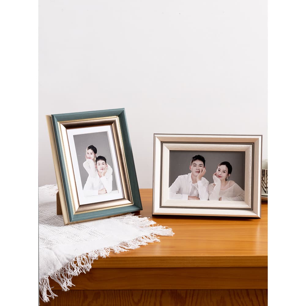 Moldura para fotos de casal Mesa com sensação de alta qualidade 20/23/27cm a3 Retrato de família Moldura vazia A4 Moldur