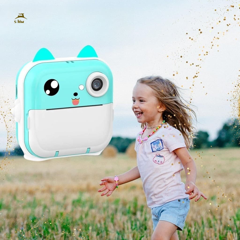 Câmera De Impressão Instantânea Para Crianças Vídeo Fotografia Digital Fotográfica Toy Mini Impressora Térmica Boy Girls