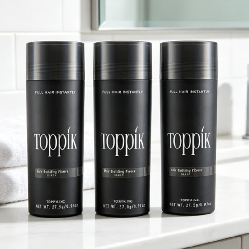 TOPIK 3 garrafas de recarga de cabelo instantâneo elegante, cabelo rápido e denso