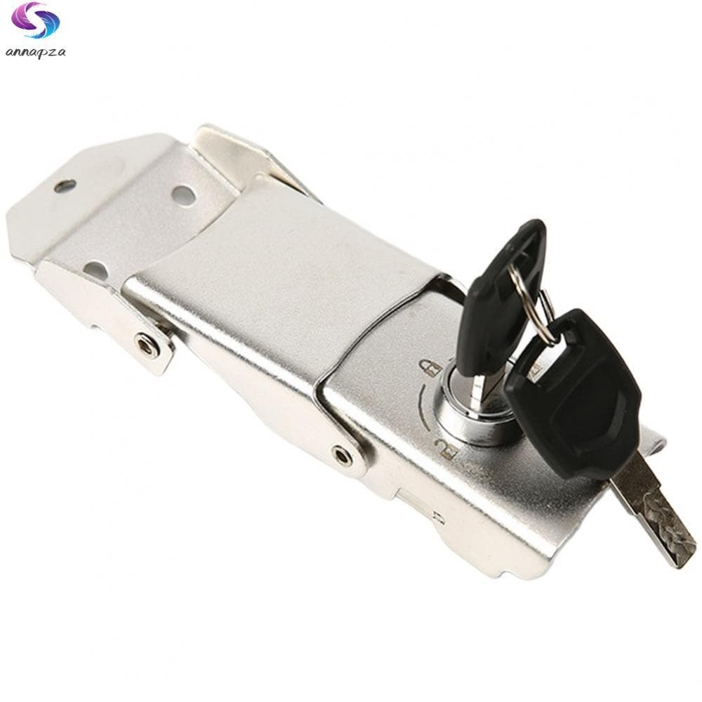 Fechadura Com Fivela De Aço Inoxidável Removível , Trava Para Porta-Malas De Motocicleta , 2 Chaves