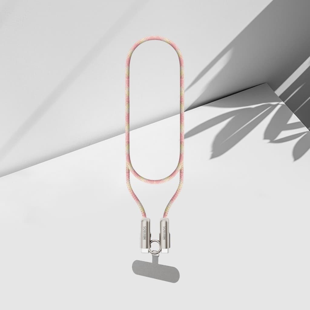 HREBOS Necklace Charge Cable - Multicor 1.2 Metro 60W Potência Type-C para Type-C