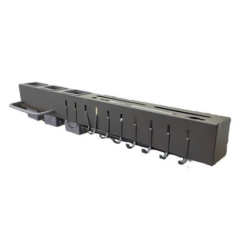Suporte  Utensilios 10 Ganchos  Pratico Cinza