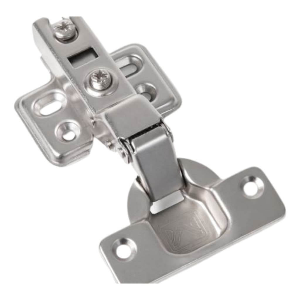 Kit 06 Dobradiças Guarda Roupas Armário Cozinha 35 Mm Curva