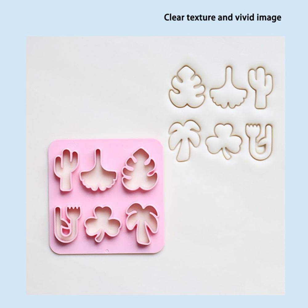 TKEY 6 Tipo/Conjunto Mini Cortador De Argila Múltipla Geometria Molde Plástico DIY Macia Irregular Cerâmica Brinco Molde