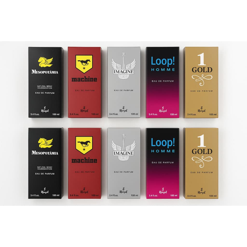 KIT 10 PERFUMES MASCULINO DE 100ML CADA | 02 UNDS DE CADA FRAGRANCIA