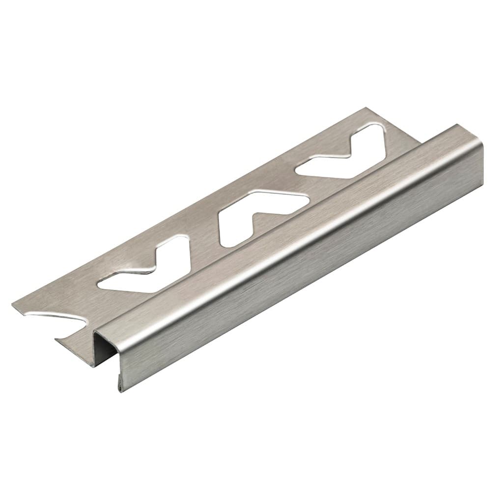 Perfil Firenze Aço Inox 304 Escovado 10mmx12mmx1M Premium