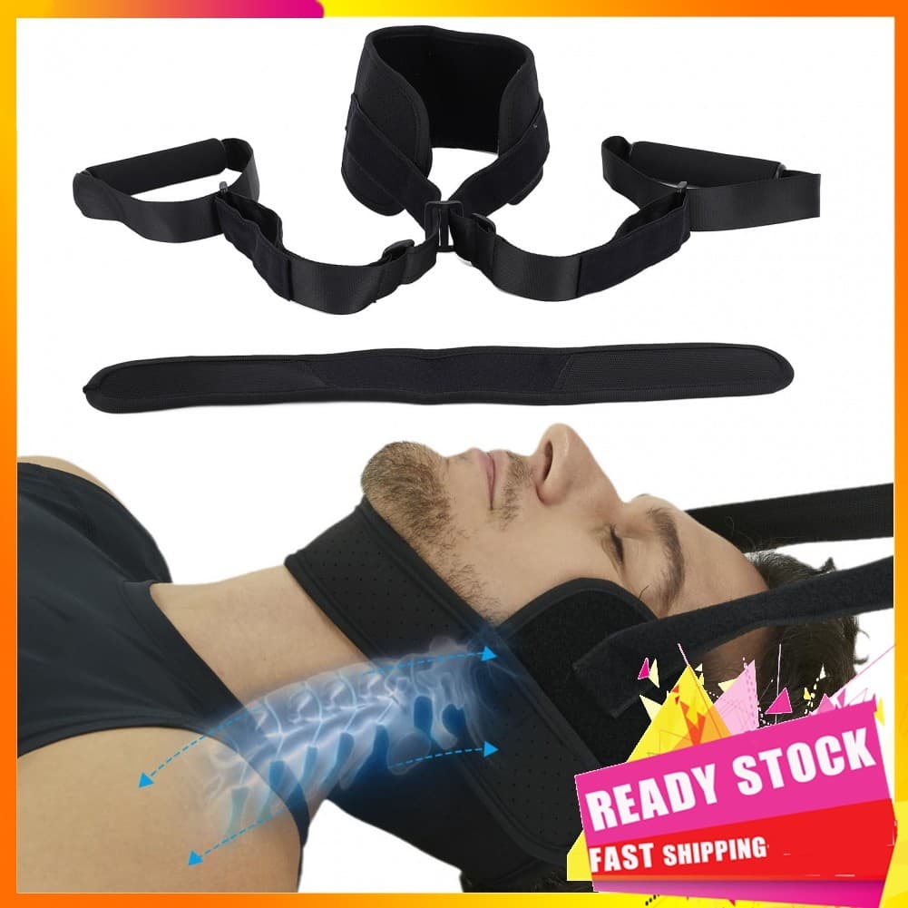 Gfgfgfgg Cinta de maca de pescoço, dispositivo de tração e relaxamento, recuperação de curva de quiropraxia para casa