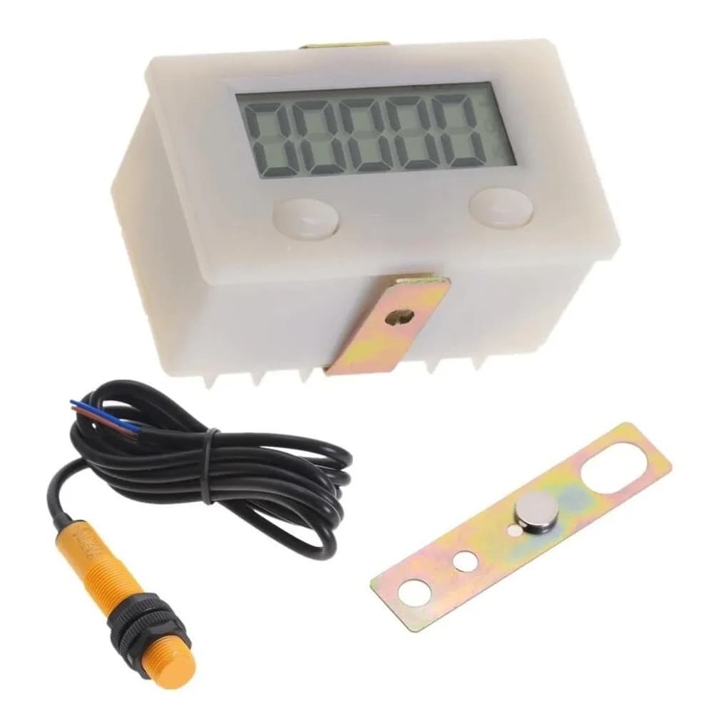 1 Conjunto De Display Digital Contador 5 Dígitos Eletrônico Interruptor Perfurador Medidor Indução