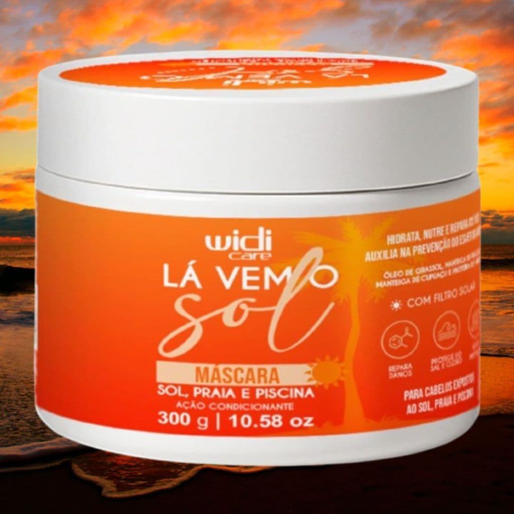 Máscara Lá Vem o Sol Widi Care 300g | Brilho + Maciez + Hidratação Pós Sol