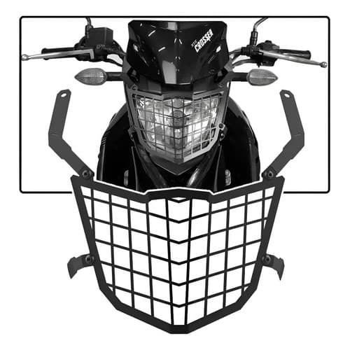 Protetor Farol Crosser 150 Yamaha Xtz Aço Reforçado Off Road