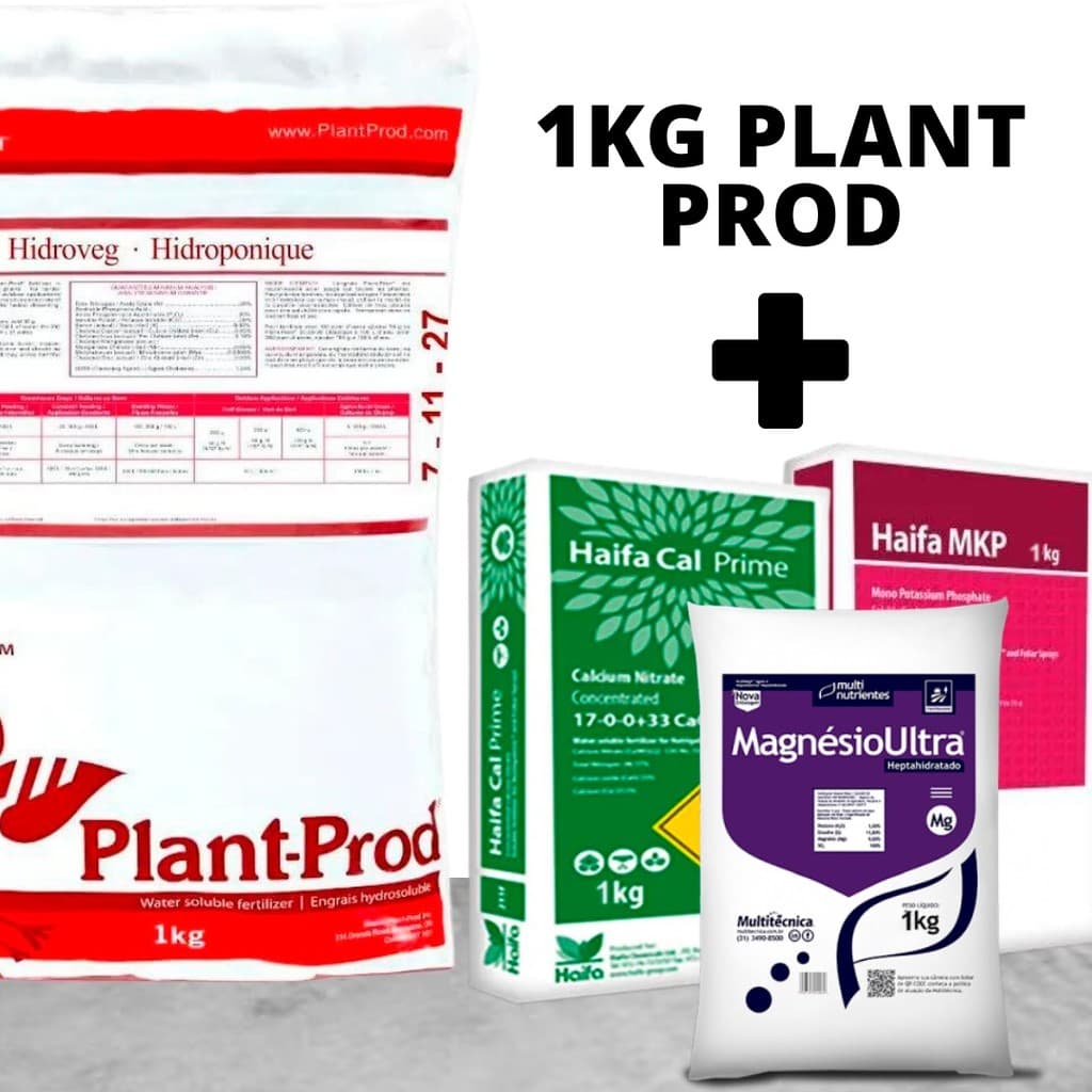 Kit Plant Prod 07-11-27 + (Mg, MKP, Cálcio Prime)