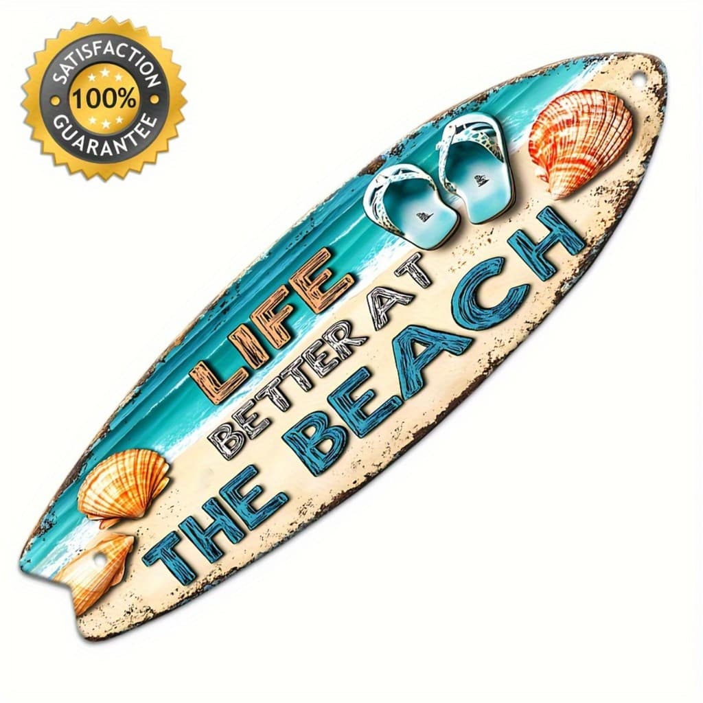 Placa Decorativa Em Formato De Prancha Surf Club Praia Verão Aloha Estilo Enfeite Porta,Quiosque,Área Lazer