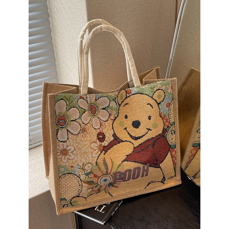 Bolsa de lona feminina bolsa 2026 novo estilo grande capacidade bolsa de linho feminina ins trabalho Commuter sacola