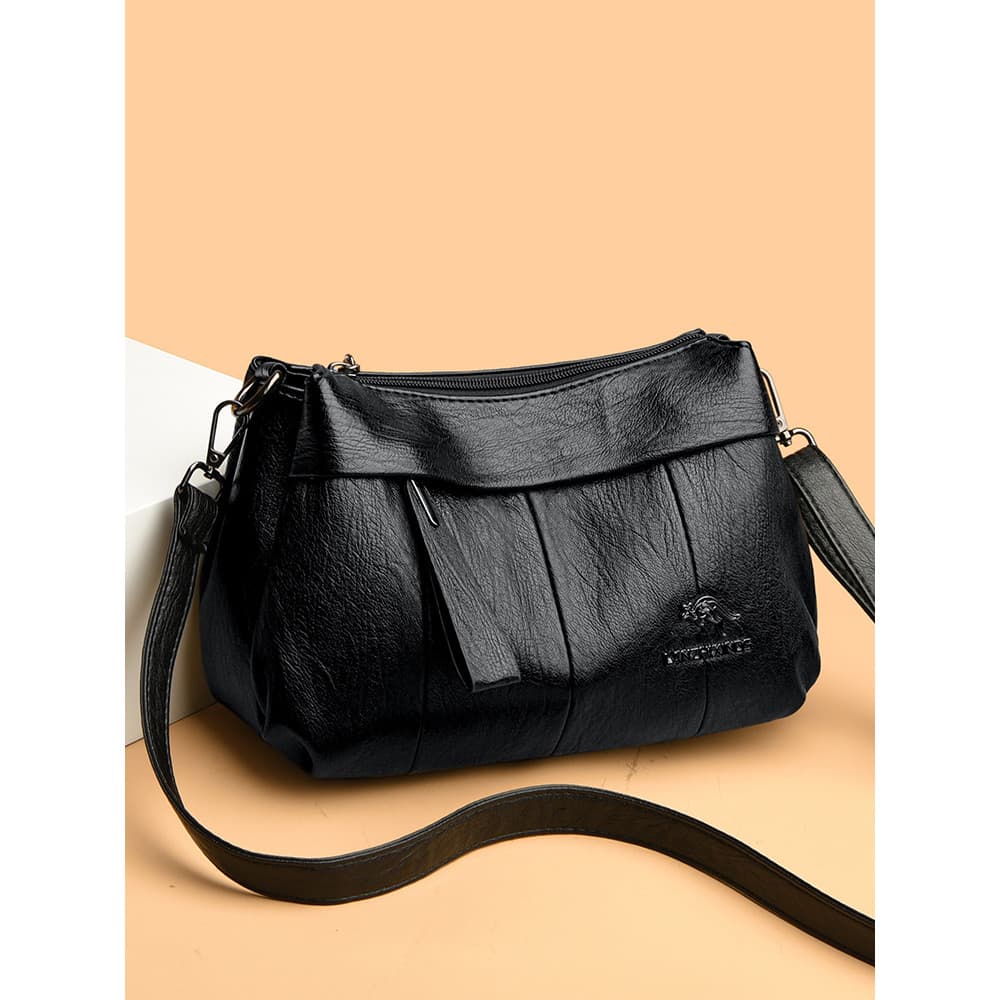 Marca de couro genuíno bolsa feminina 2026 novo estilo mãe de meia-idade saco de couro macio grande capacidade de meia-i