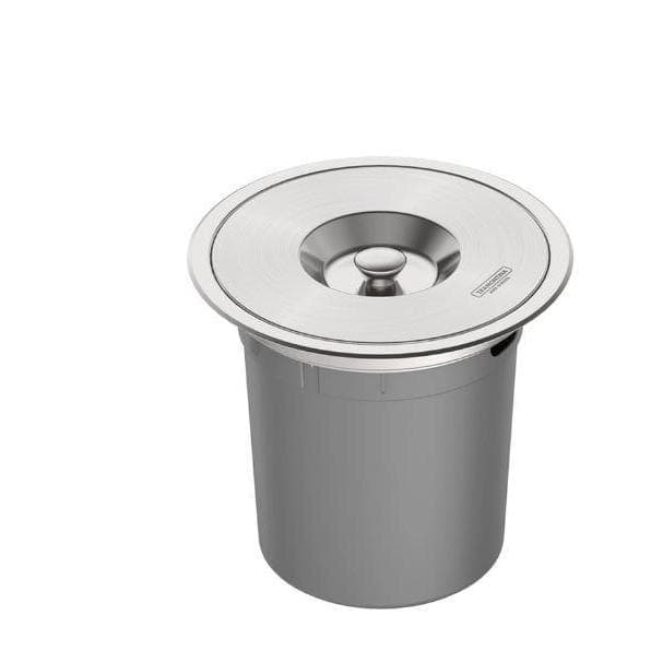 Lixeira De Embutir Tramontina Clean Round Aço Inox 5L