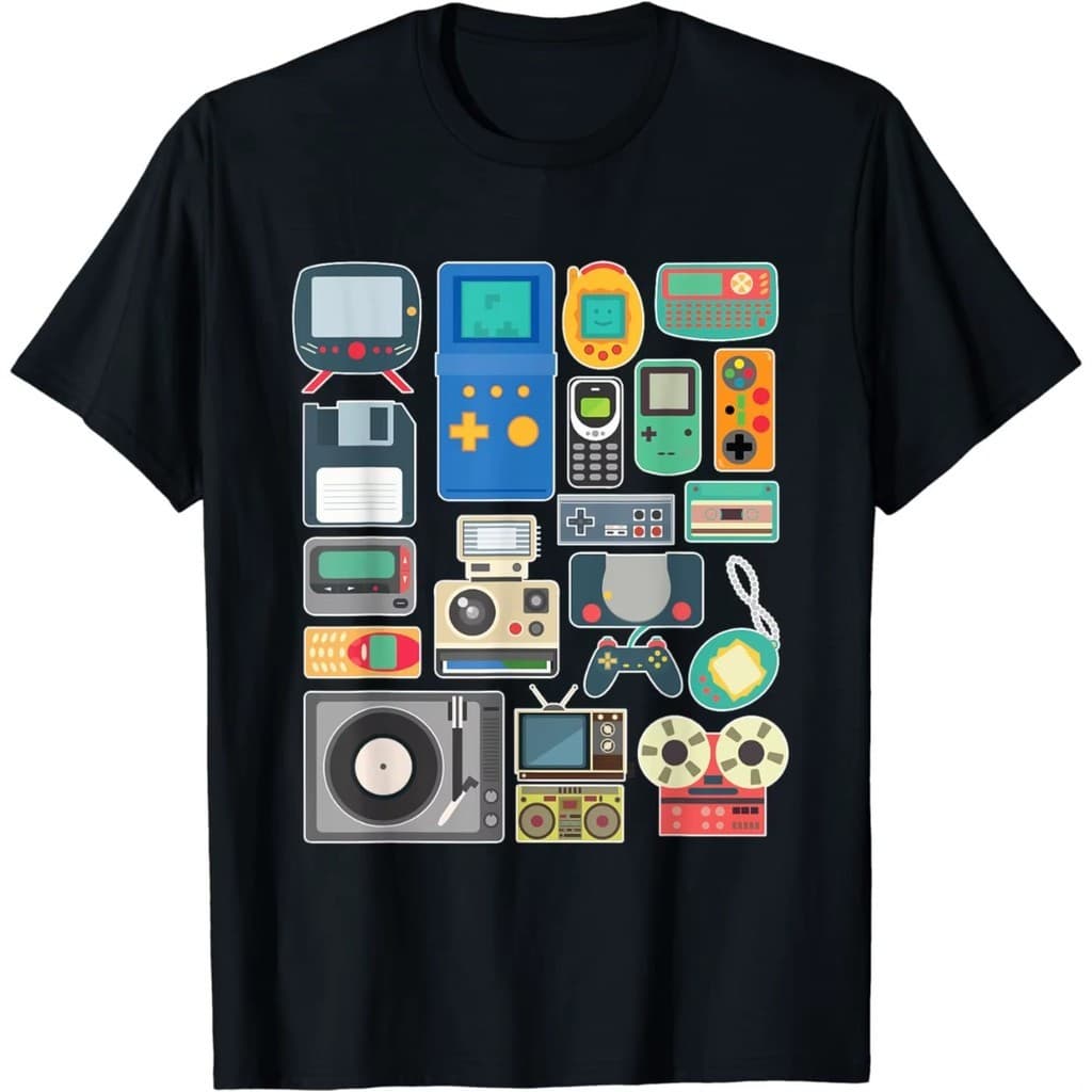Camiseta Anos 80 e 90 Blusa Videogame Retro Vintage Camisa Algodão