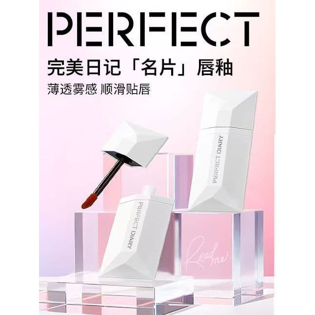 Genuíno diário perfeito fino transparente fosco cartão de visita batom esmalte labial 021 veludo 002 amor secreto 019 fo