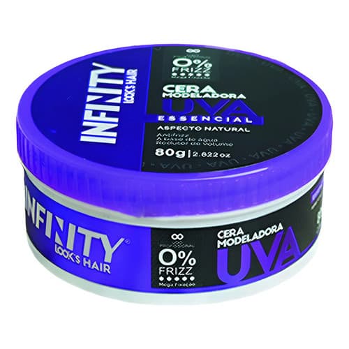 Pomada Para Cabelo Modeladora Cera Infinity 160g Look'shair 1 Pomada Uva