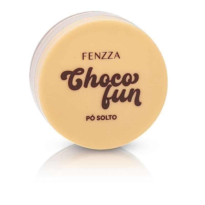Pó Solto Choco Fun Fenzza Pele Negra Matificante Fixador Alta Cobertura