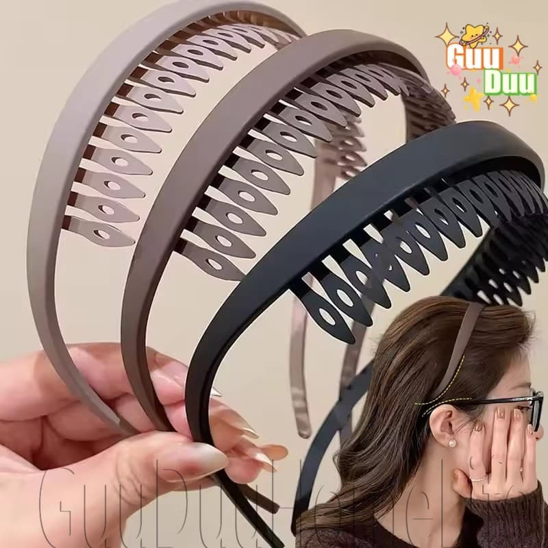 [GUUDUU] 4/1 Unidade De Tiaras Flexíveis Em Forma De U-Para Lavar O Rosto , Maquiagem-Argola De Cabelo Antiderrapante De
