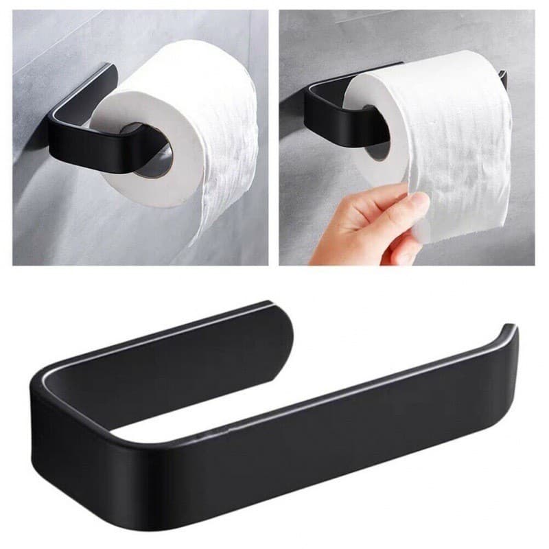 Suporte para rolo Papel Higiênico Banheiro Parede Porta Papel Prático não precisa furar dupla face colável top