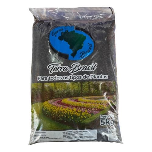 Terra Adubada 5 Kg Para Todos Tipos De Planta, Jardim Vaso