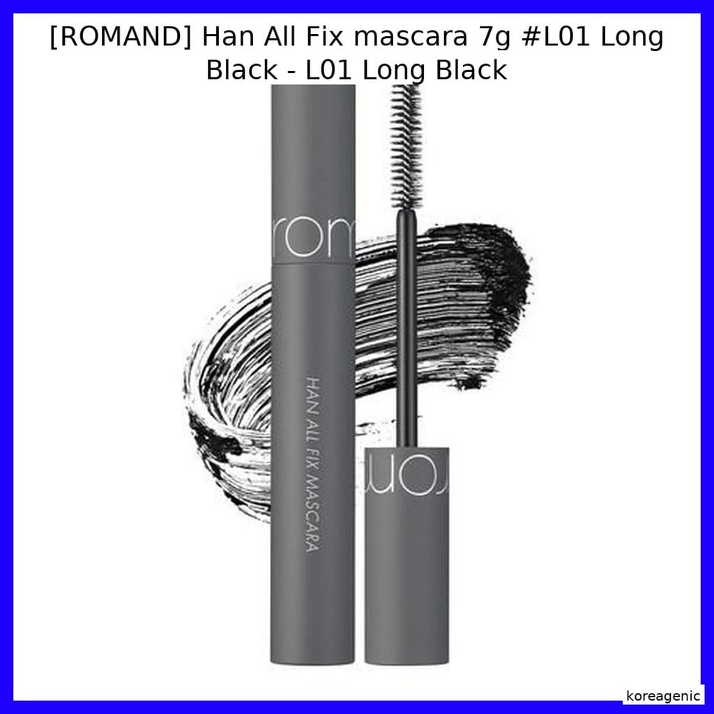 [ROMAND] Máscara Han All Fix 7g # L01 Longo Preto -/Volumoso , Long-las
