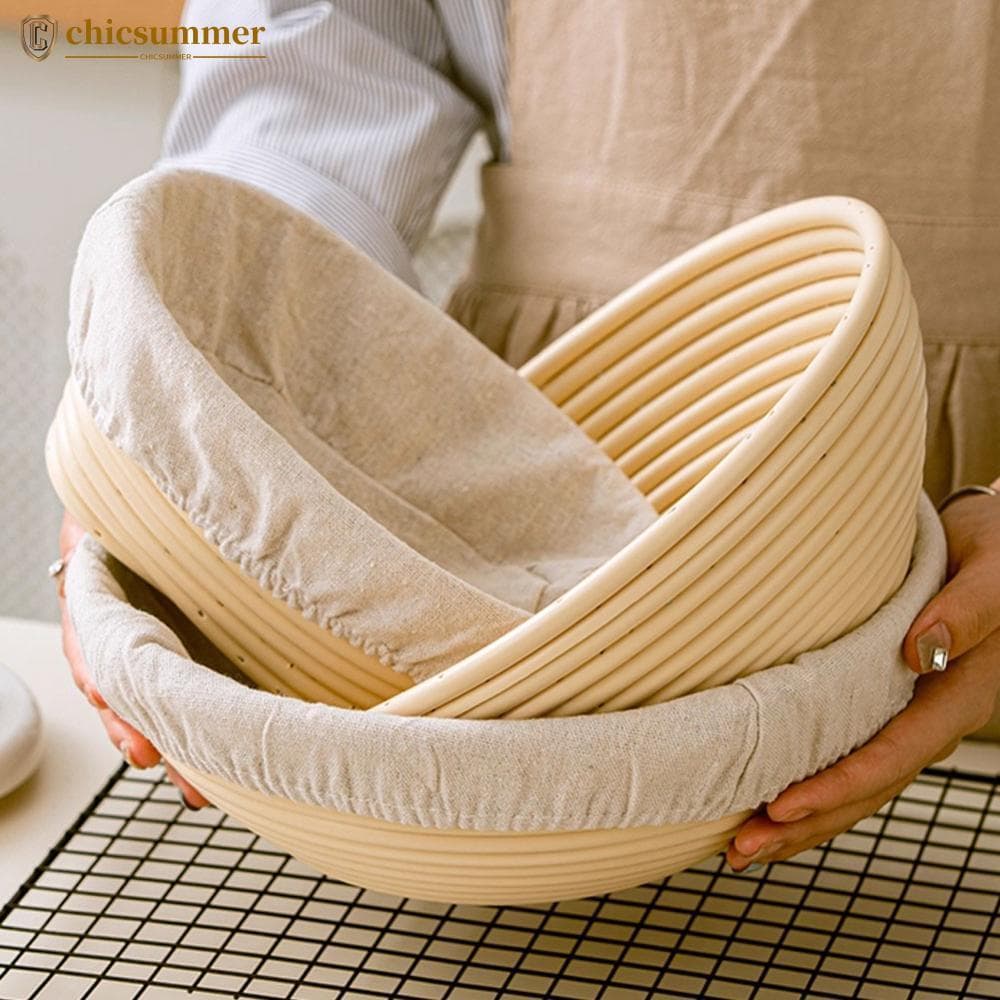 CHICSUMMER 1Pc Rodada Oval Cesta De Pão Forro Pano Reutilizável Sourdough Impermeabilização Massa Fermentação Capa DIY F