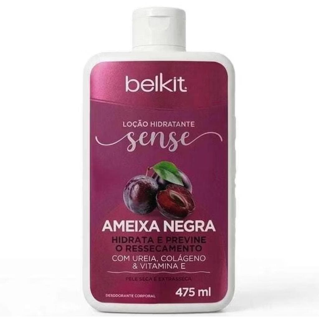 Hidratante Corporal Ameixa Negra 475ml - Belkit para Pele Seca e Ressecada