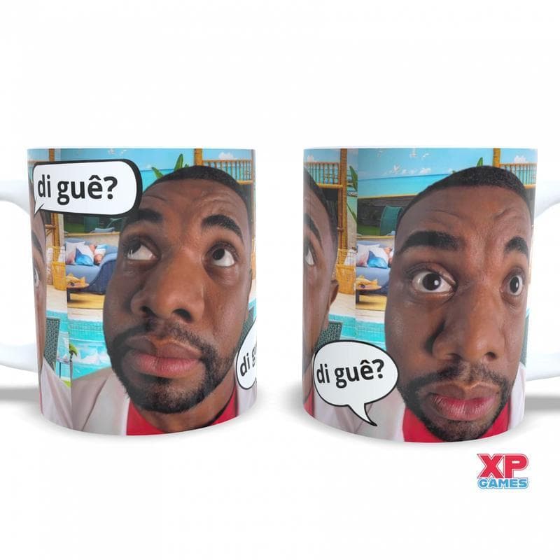 Caneca Davi Brito Meme Calma Calabreso Diguê Presente Engraçado BBB Humor Porcelana Premium 325ml Personalizada