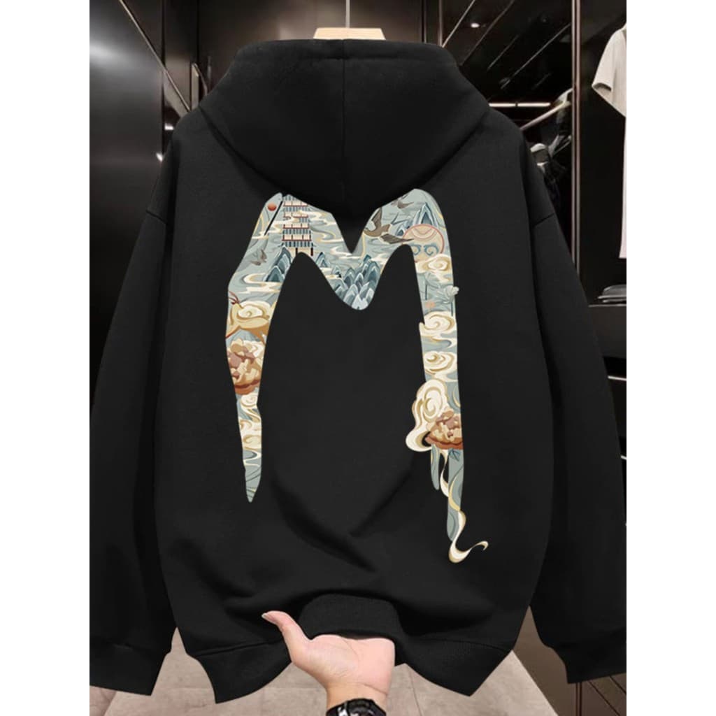 Street Wear moletom com capuz masculino 2026 novo estilo outono estilo fino solto americano Retro forro de lã Casual jaq