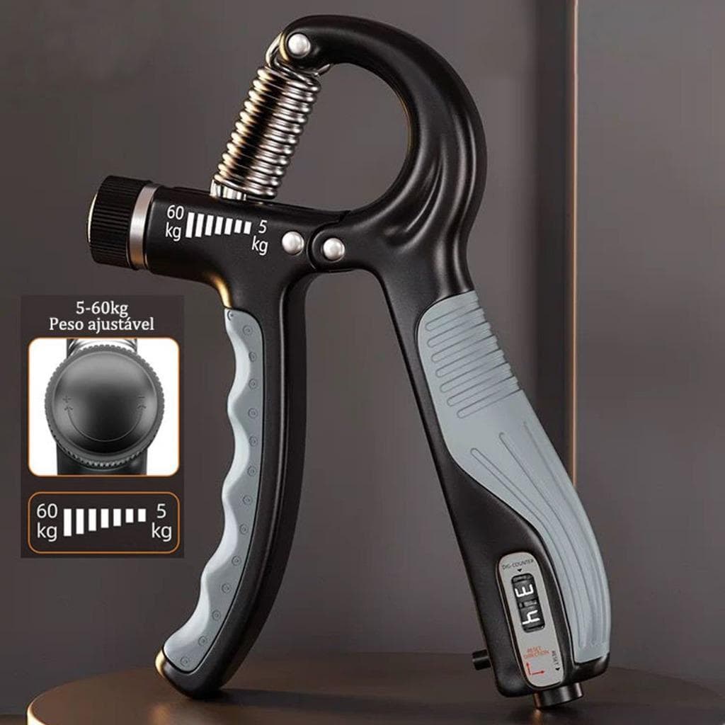 Hand Grip Com Ajuste De Intensidade 5-60kg Handgrip Fitness Malhador De Mão Com Contador