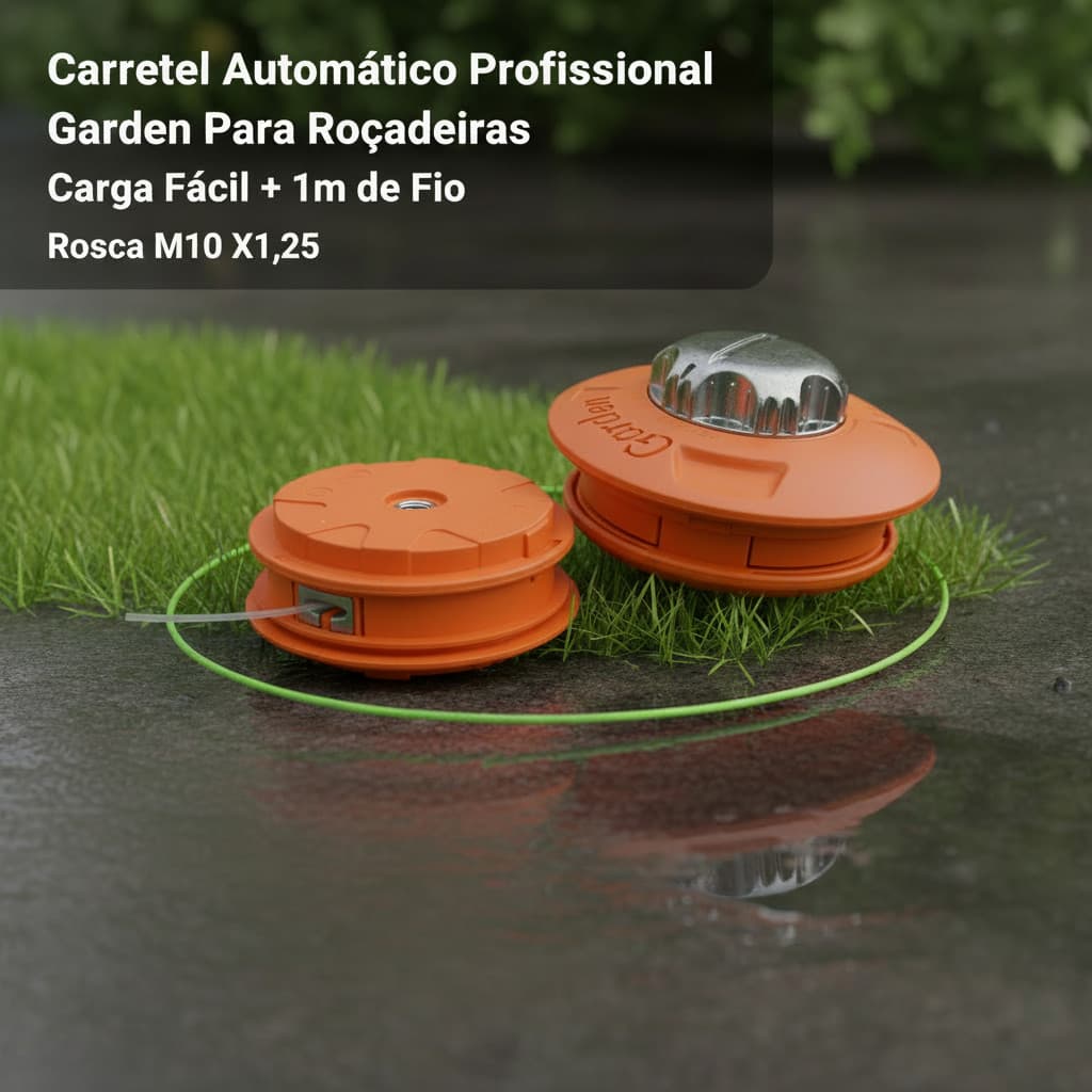 Carretel Nylon Automático Carga Fácil Garden Para Roçadeira Costal Garthen RC-4500
