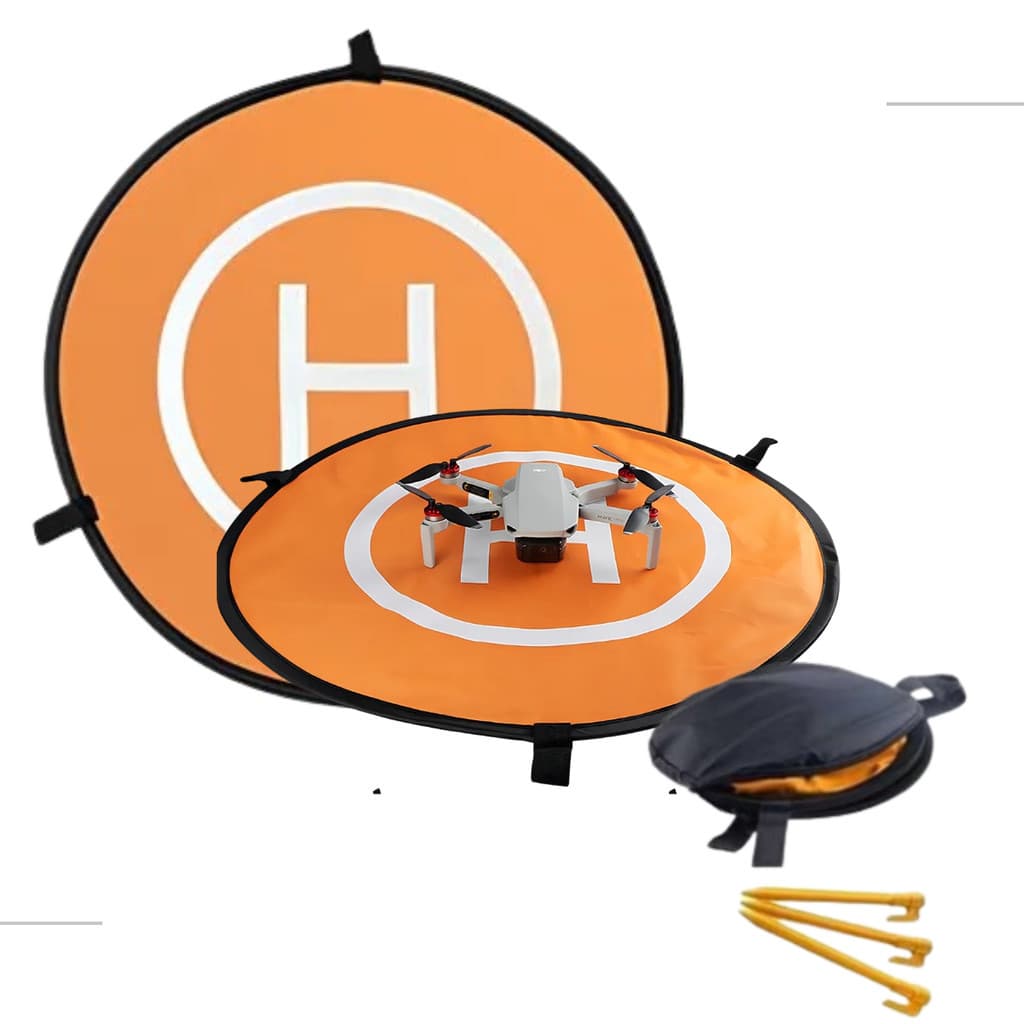 Pista De Pouso Decolagem Para Drone Universal Heliponto Landing Pad 55cm Impermeável