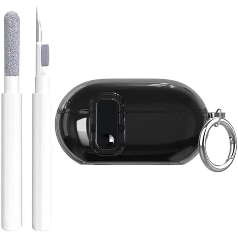 Capa Aircawin Para Beats Solo Buds Transparente Com Trava Segura 2024 , TPU Macio À Prova De Choque Beat Chaveiro E Cane