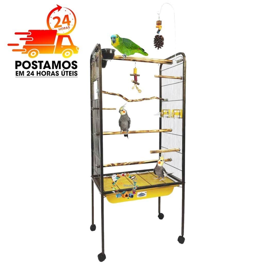 Viveiro Bragança Grande PLAYGROUND Para Calopsita Red Rumped Cacatua Ring Neck Papagaio Aves Mansas