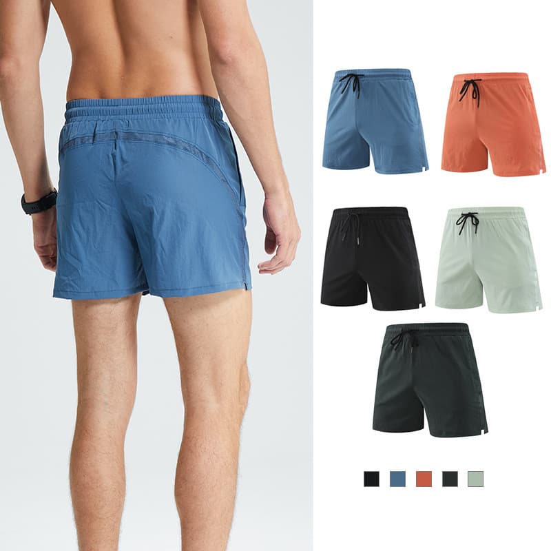 Shorts esportivos respiráveis de secagem rápida, corrida ao ar livre, maratona, pista e campo, calças de três pontos, el