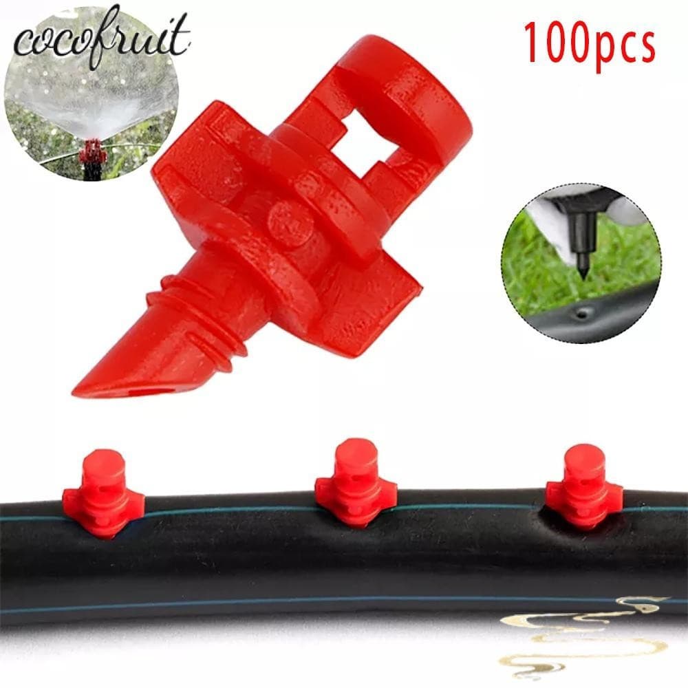COCOFRUIT 100PCS Aspersor De Refração , Bico De Névoa De Plástico 90/180/360 Graus , Pulverizador De Irrigação