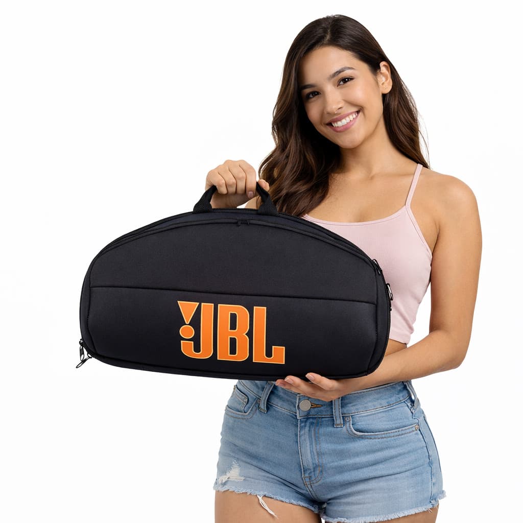 Capa para Caixa de Boombox 1 2 3 Acolchoada Bolso Extra Proteção Reforçada Contra Quedas