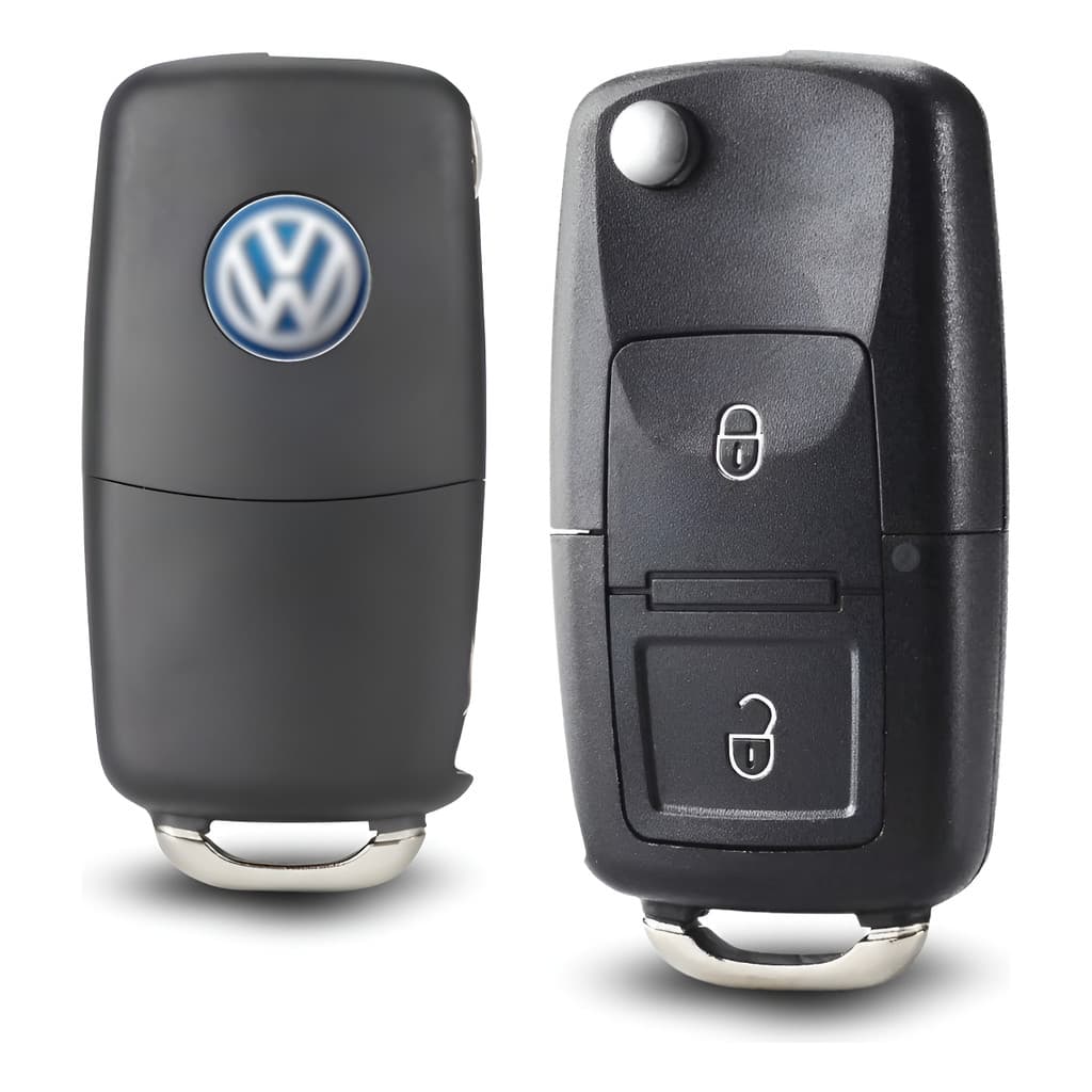 Chave Canivete Volkswagen Gol Voyage Saveiro G5 2 Botões Vw